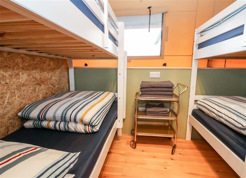 This is a bedroom at Mad Molly Lodge, Llanrhos near Llandudno
