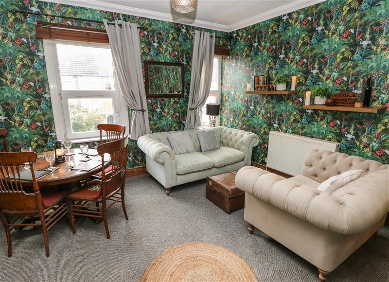 Enjoy the living room at Madame Butterflys Apartment, Cardiff