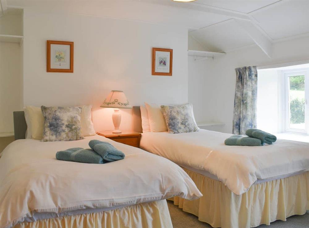 Twin bedroom at Madderhay in Lostwithiel, Cornwall