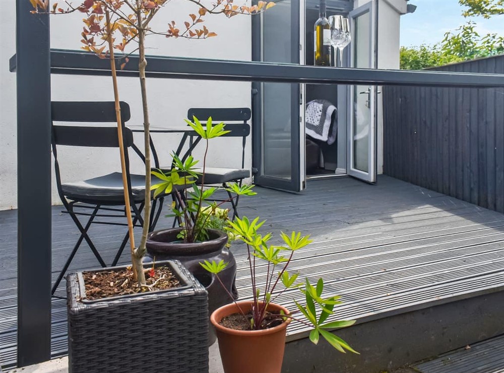 Decking at Madeline Cottage in Clitheroe, Lancashire