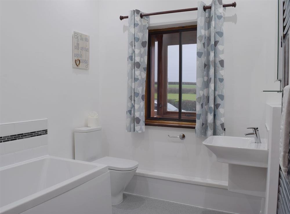 Bathroom at Maes Y Wawr in Felinfoel, near Kidwelly, Dyfed