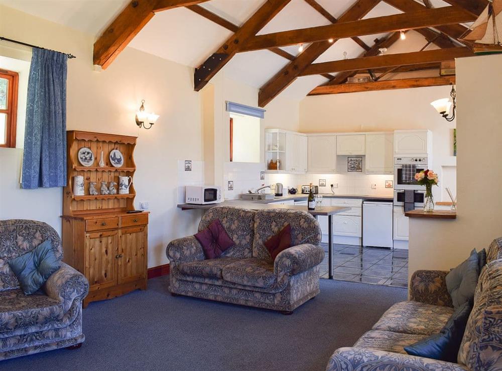 Charming beamed and vaulted living area at Dan Y Coed, 