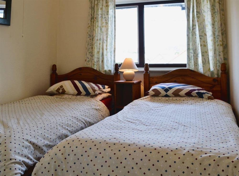 Twin bedroom at Maesmor in Bala, Gwynedd