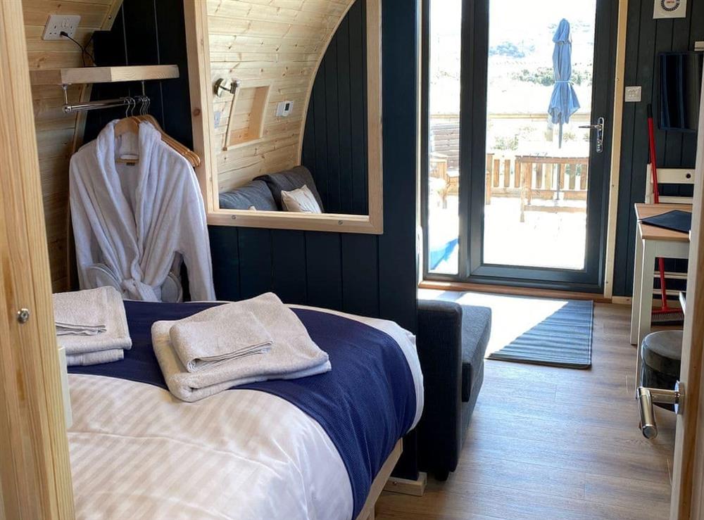 Customers can relax in comfort with the bath robes and slippers provided for their stay at Maggies Cabin in Oban, Argyll
