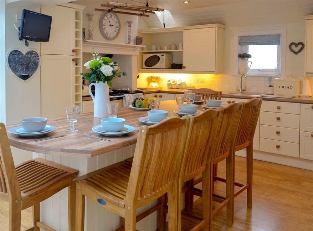 Light and airy kitchen/diner at Maggies Den in Gatehouse of Fleet, Dumfries and Galloway, Kirkcudbrightshire