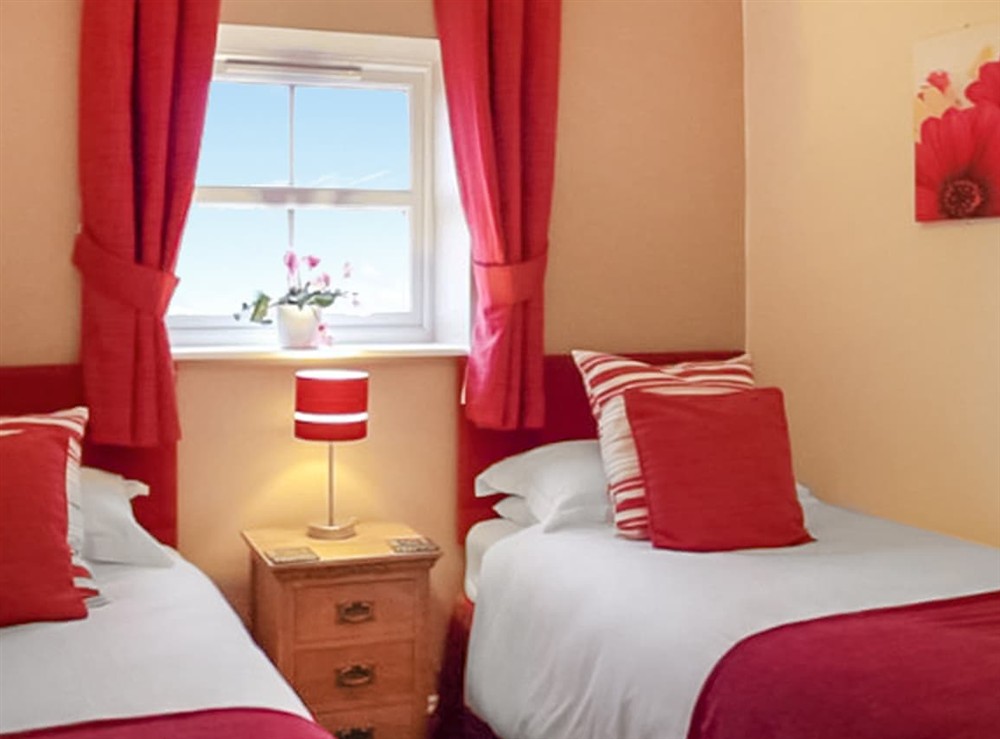 Twin bedroom at Maggies Mews in Greetham, near Horncastle, Lincolnshire