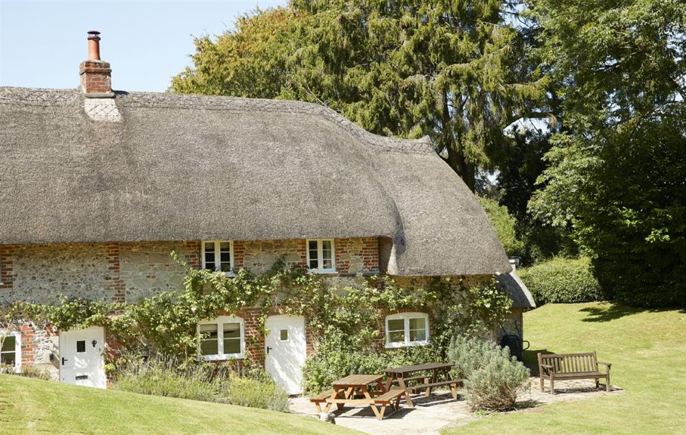 Beautiful thatched roof and original features of this historic cottage at Magna Cottage, Ashmore