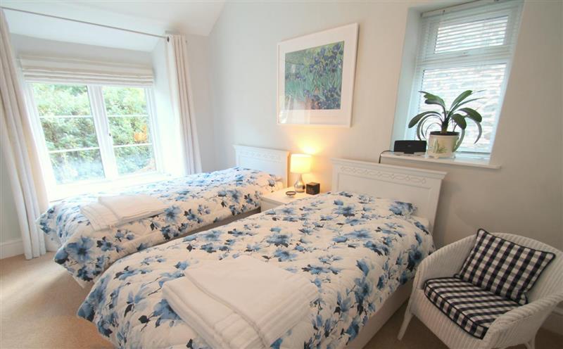 One of the 2 bedrooms at Magnolia Cottage, Porlock