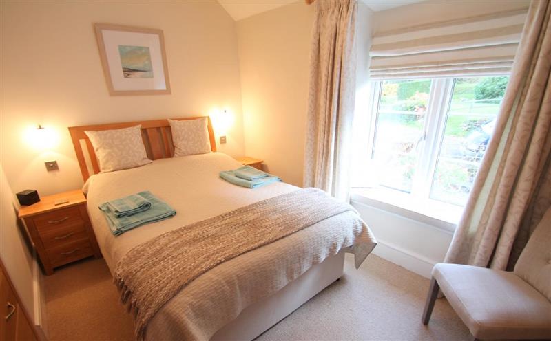 One of the bedrooms at Magnolia Cottage, Porlock