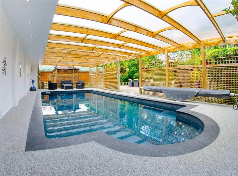 Swimming pool at Magnolia Lodge in Camerton, near Bath, Avon