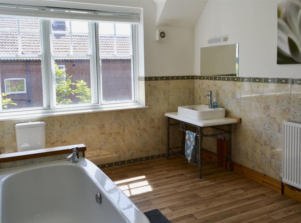 Bathroom at Magnolia Lodge in Sheringham, Norfolk, England