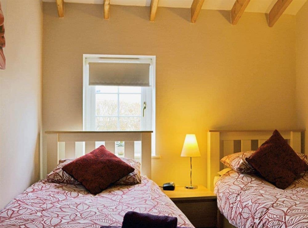 Twin bedroom at Magpie Cottage in Filey, North Yorkshire
