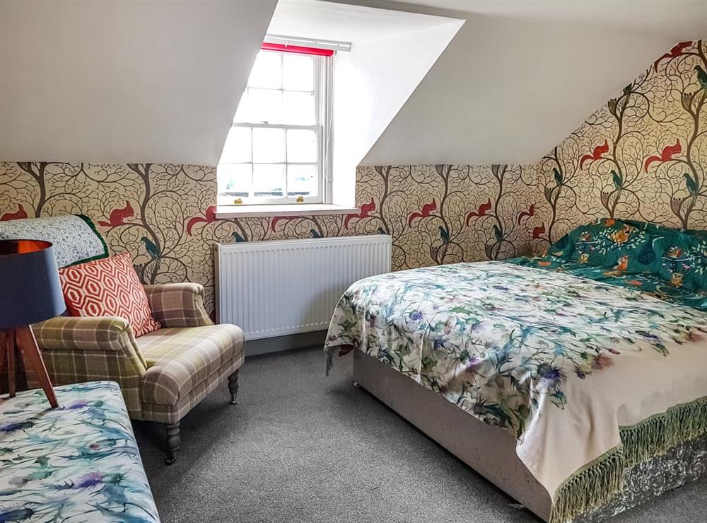 Double bedroom at Maines Farm Cottage in Chirnside, near Duns, Berwickshire