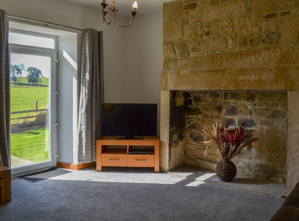 Cosy and comfortable living room at Mains Cottage in Belford, near Bamburgh, Northumberland