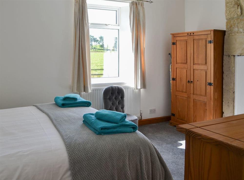 Wonderful bedroom with double bed at Mains Cottage in Belford, near Bamburgh, Northumberland