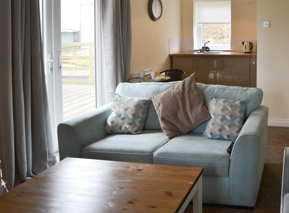 Open plan living space at Maisies Cottage in North Middleton, near Wooler, Northumberland