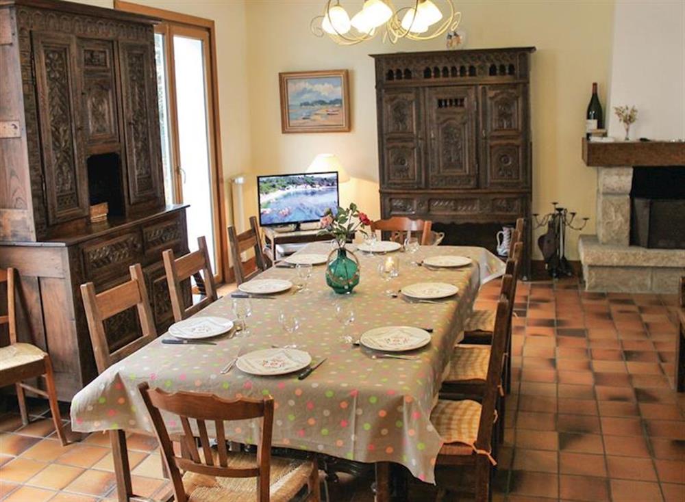 Living area at Maison du Port in Fouesnant, Brittany, France