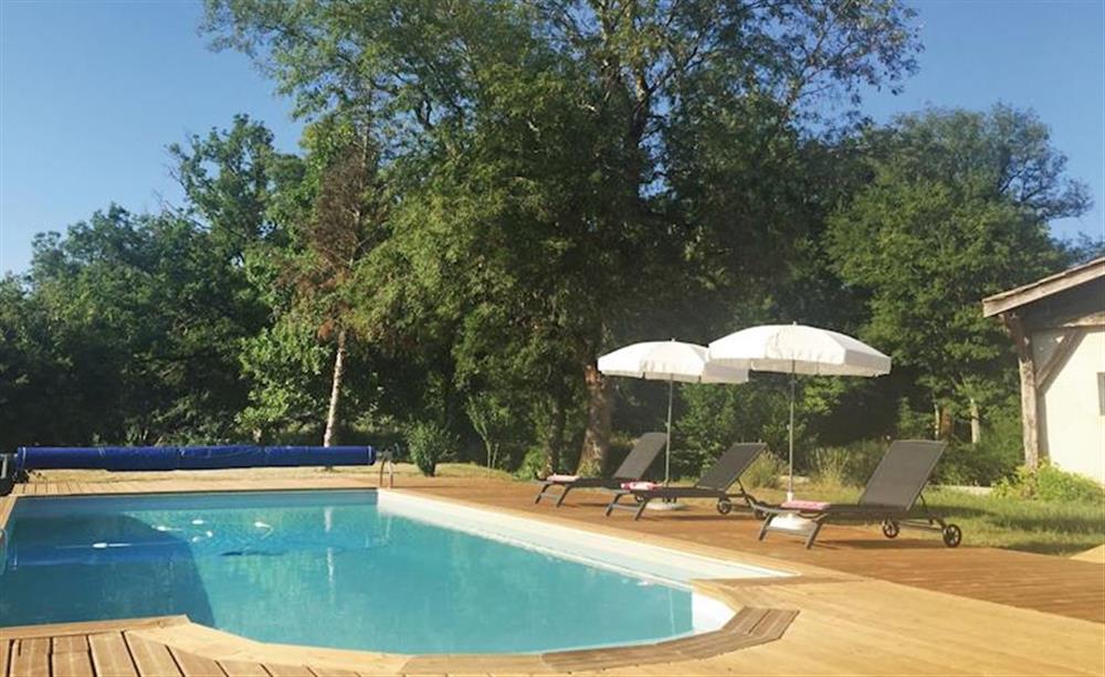 Swimming pool at Maison Moulin in Serres-et-Montguyard, Dordogne, France