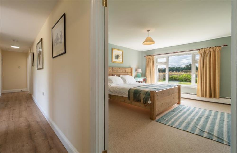 Ground floor: Hallway showing bedroom two at Majors Lodge, Watlington near Kings Lynn