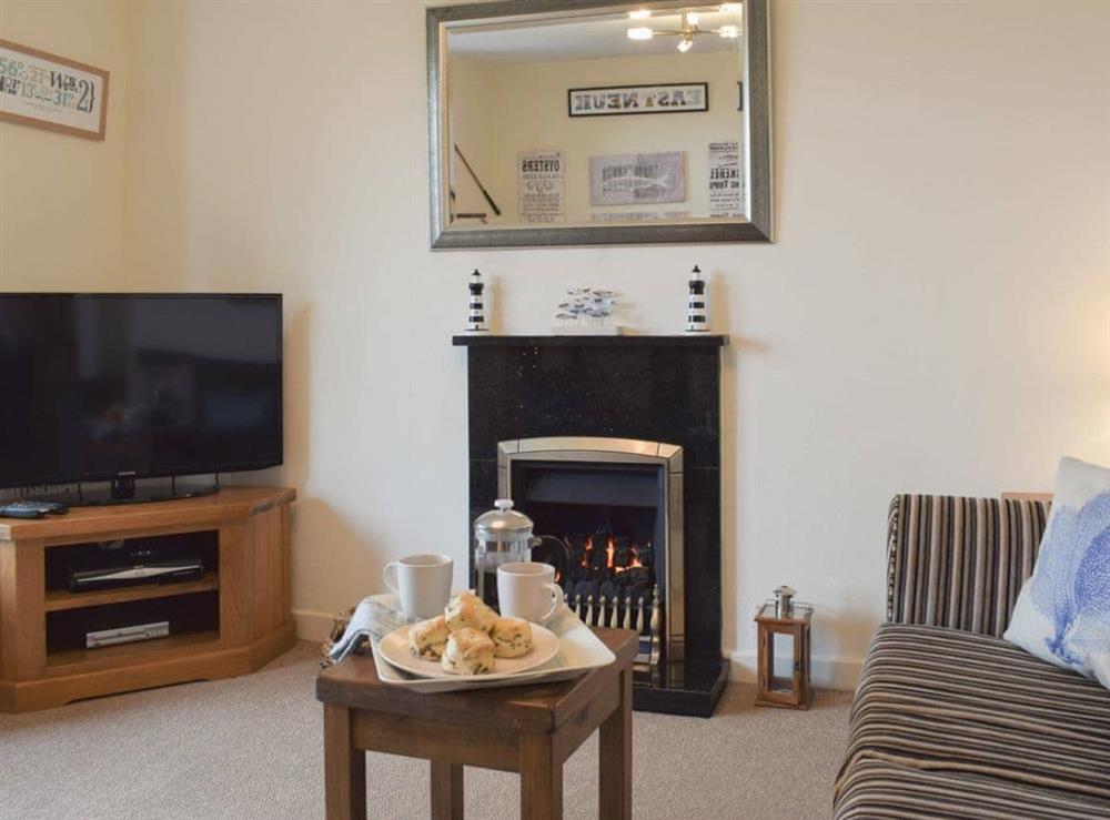 Comfortable living room at Making Waves in Anstruther, Fife