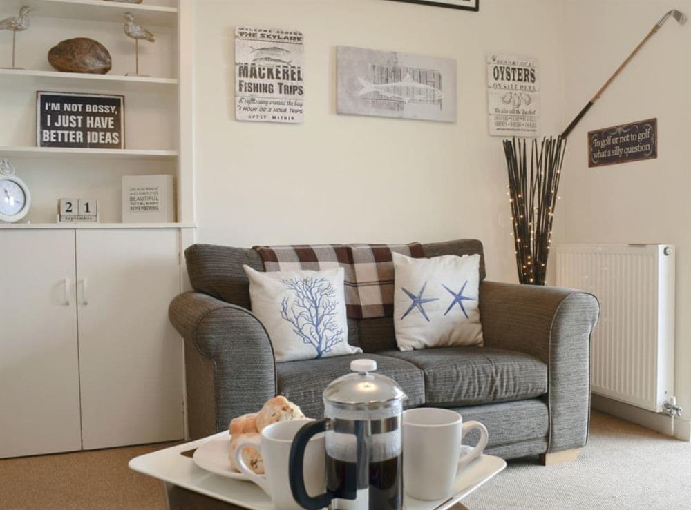 Comfy living room at Making Waves in Anstruther, Fife