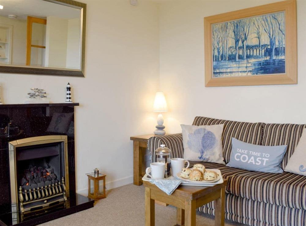 Cosy living room at Making Waves in Anstruther, Fife