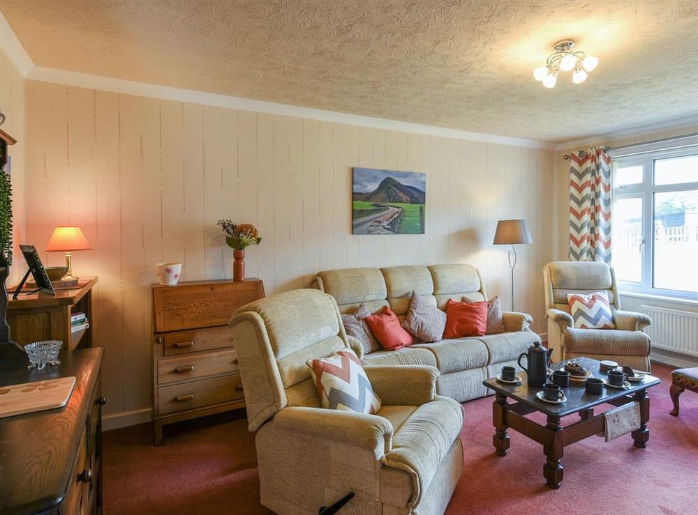 Living room at Maldwyn in Tywn, Gwynedd