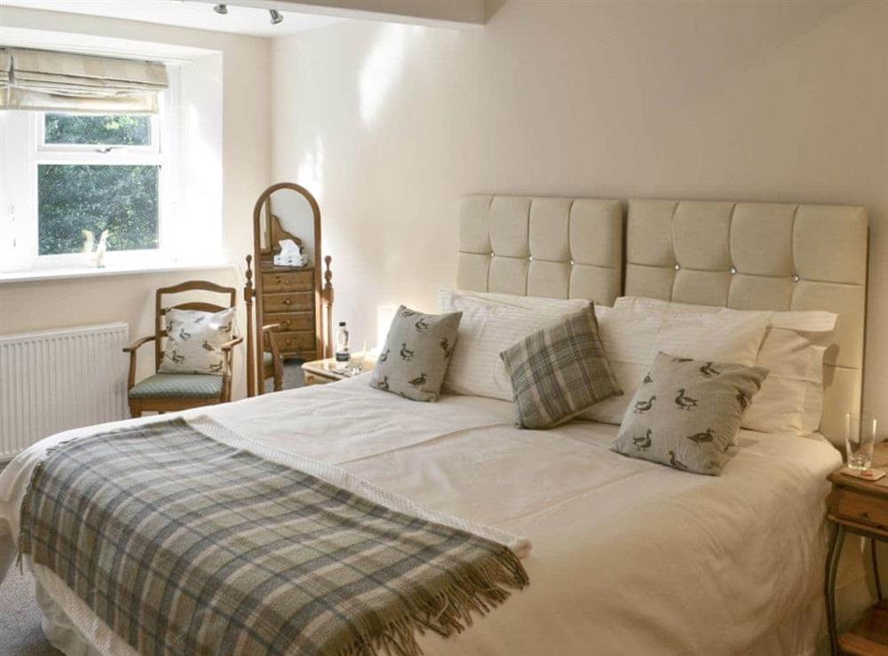 Comfortable double bedroom at Mallard Cottage in Holmfirth, West Yorkshire