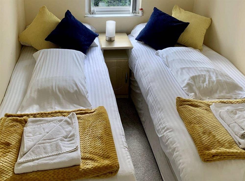 Twin bedroom at Mallard Lodge in Hopton-on-Sea, Great Yarmouth, Norfolk