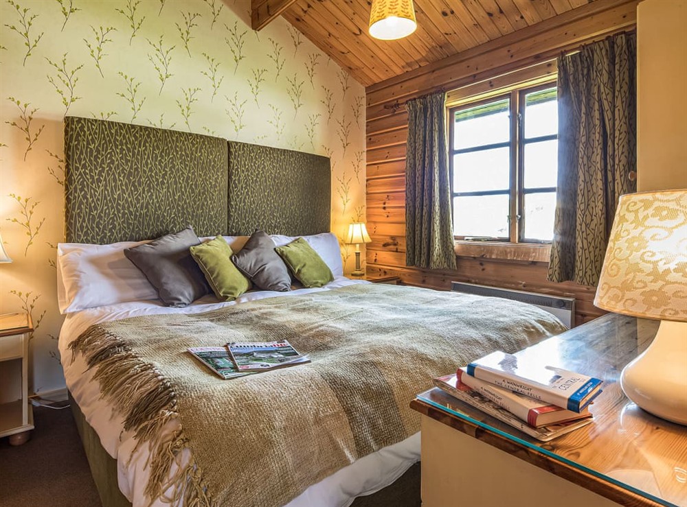 Double bedroom at Mallard Lodge in Ravenstonedale, near Kirkby Stephen, Cumbria