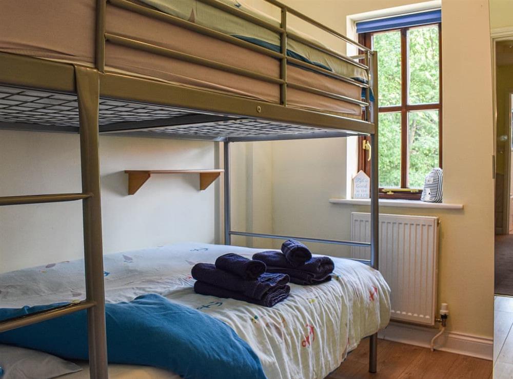 Bunk bedroom at Mallard View in Whitby, North Yorkshire