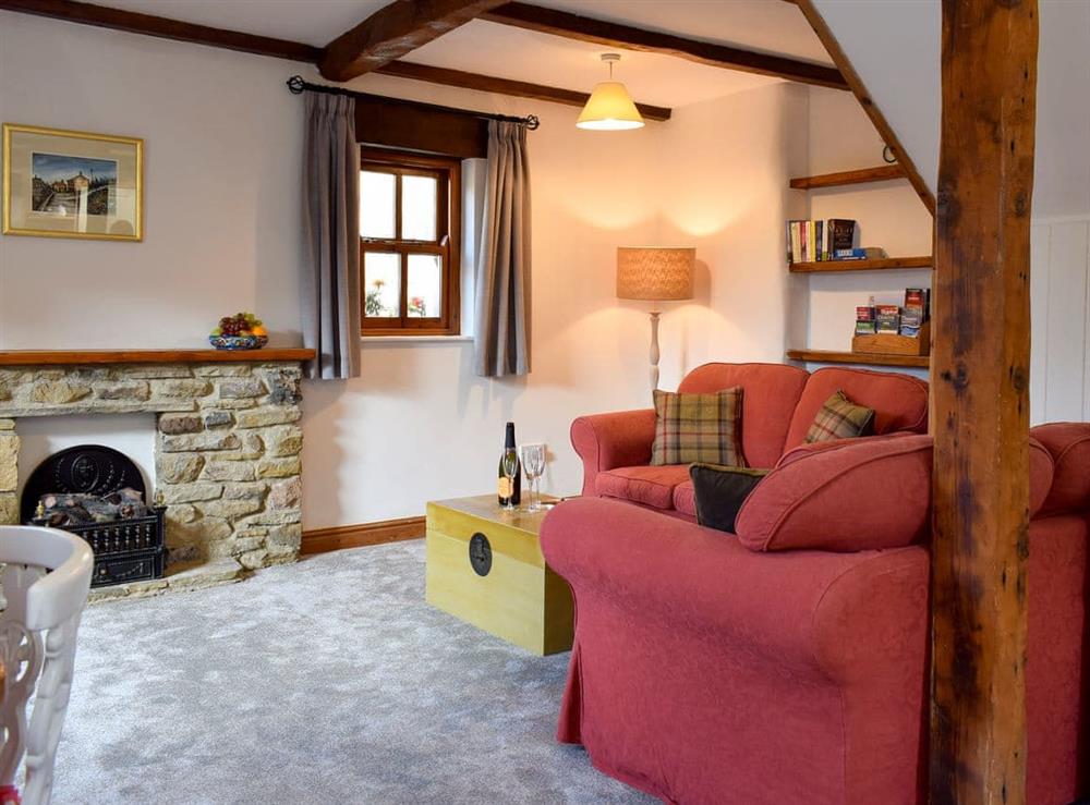 Cosy living area at Mallards Nest in Skipton, Yorkshire, North Yorkshire
