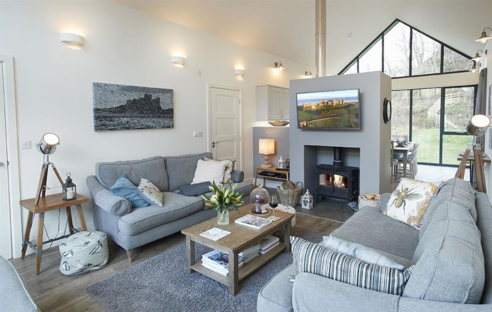 The wood burning stove is a wonderful central feature in the sitting room