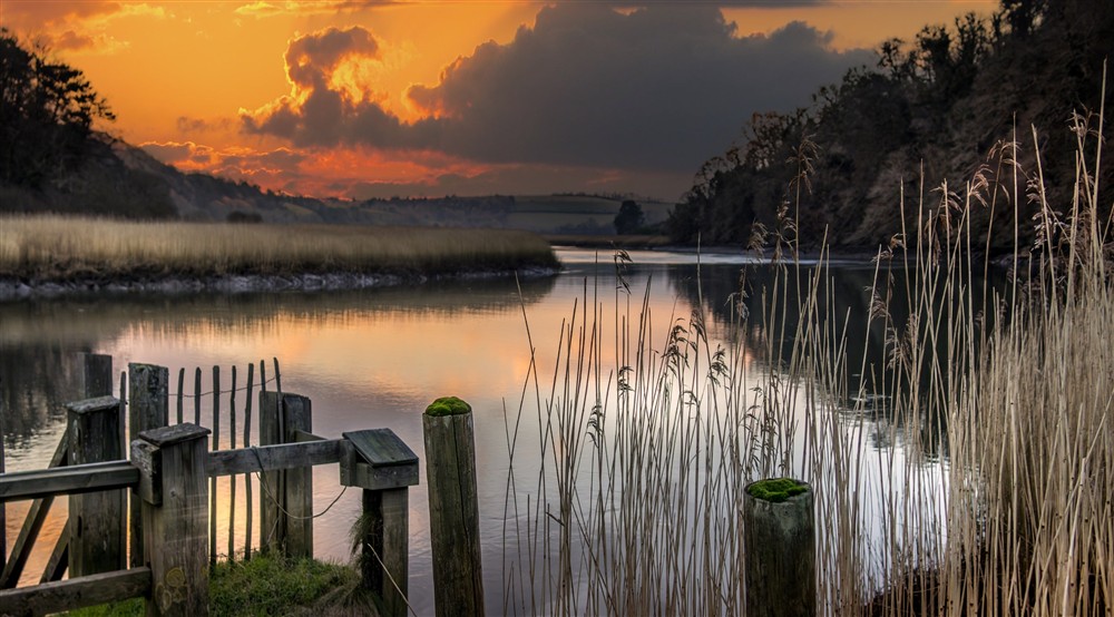 A view of River Tamar, near Malt House, Cornwall at Malt House in Saltash, Cornwall