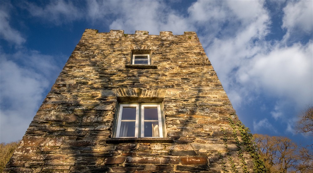 A view of the tower at Malt House in Saltash, Cornwall