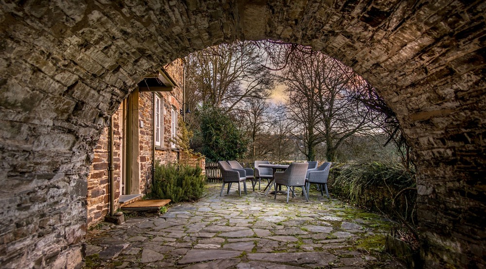 The archway that leads to Malt House, Cornwall at Malt House in Saltash, Cornwall