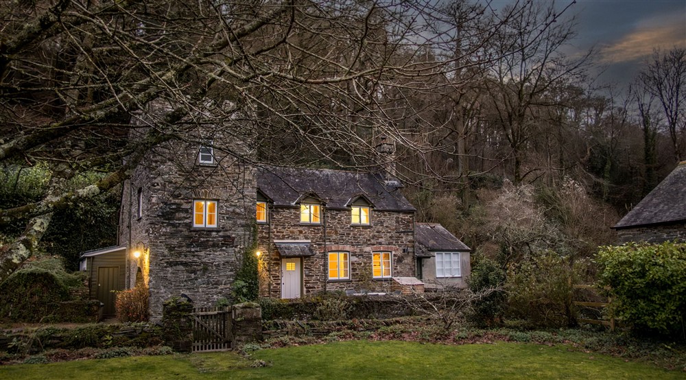 The exterior of Malt House on a winters evening, Cornwall at Malt House in Saltash, Cornwall
