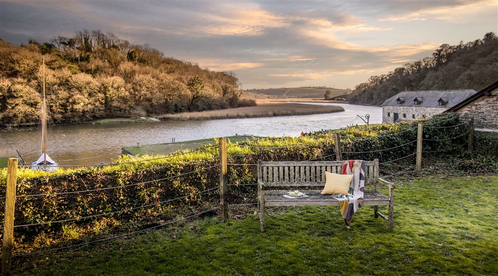 The garden at Malt House in Saltash, Cornwall