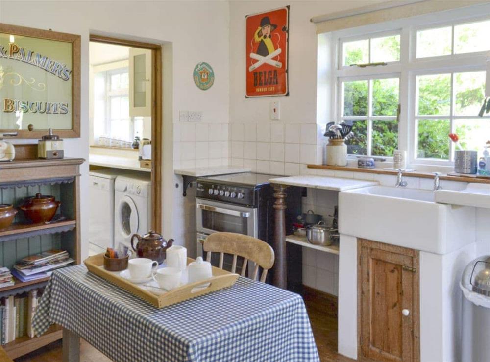 Fully-equipped kitchen at Malthouse Barn in Elmsted, Nr Canterbury, Kent., Great Britain