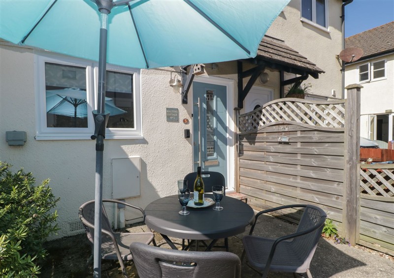 The patio in Malting Cottage at Malting Cottage, Dawlish