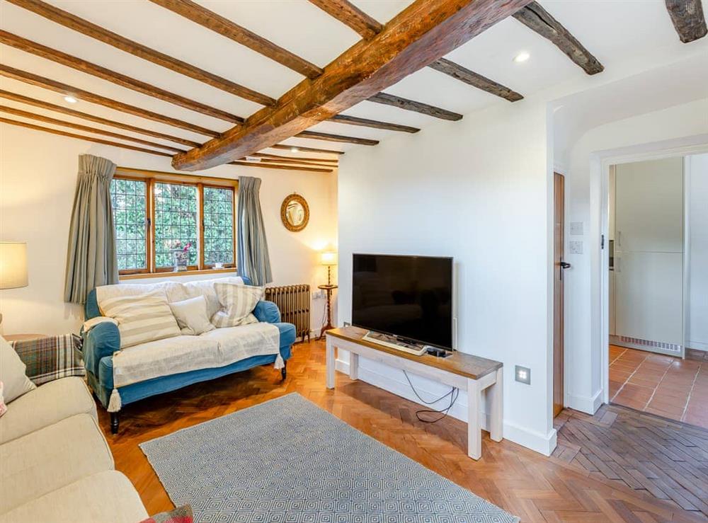 Living room at Malting Cottage in Much Hadham, Hertfordshire