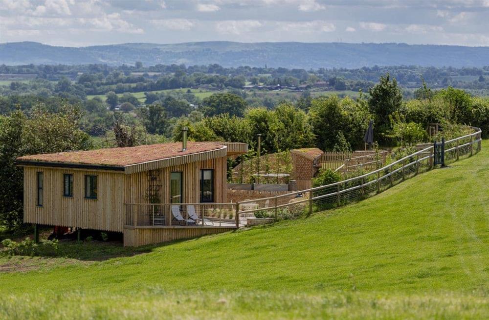 Rural landscape at Malvern Hills Lodge in Malvern, Worcestershire