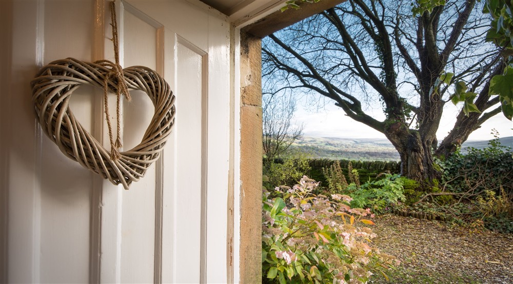The view from the front door at Mam Farm in Hope Valley, Derbyshire