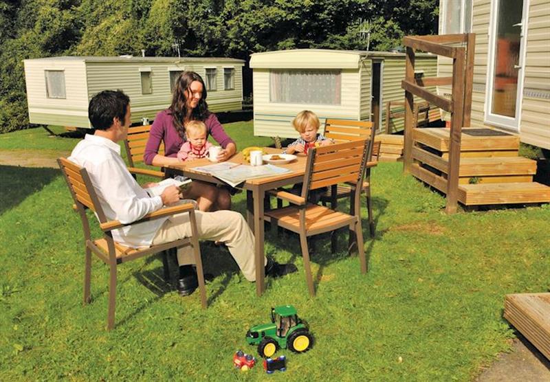 Caravan setting (photo number 6) at Manleigh Park in Combe Martin, Devon