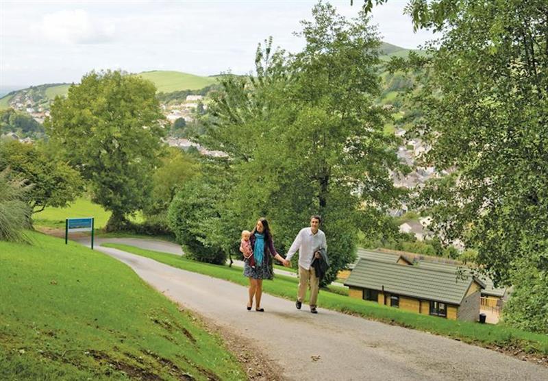 The park setting at Manleigh Park in Combe Martin, Devon