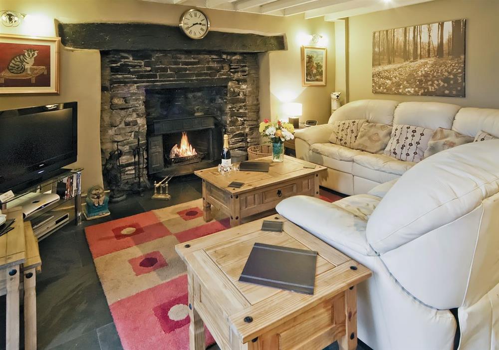 Living room at Manod in Blaenau Ffestiniog, Gwynedd