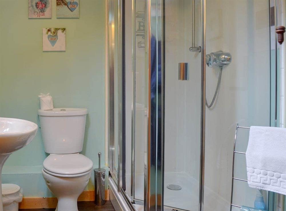 Shower room at Manod in Blaenau Ffestiniog, Gwynedd