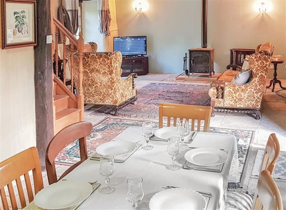 Living area at Apple Blossom Cottage,