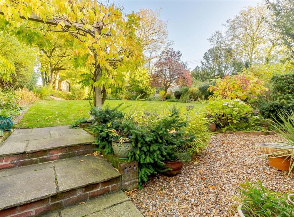 Garden at Manor Cottage Bungalow in Wetheringsett, Suffolk