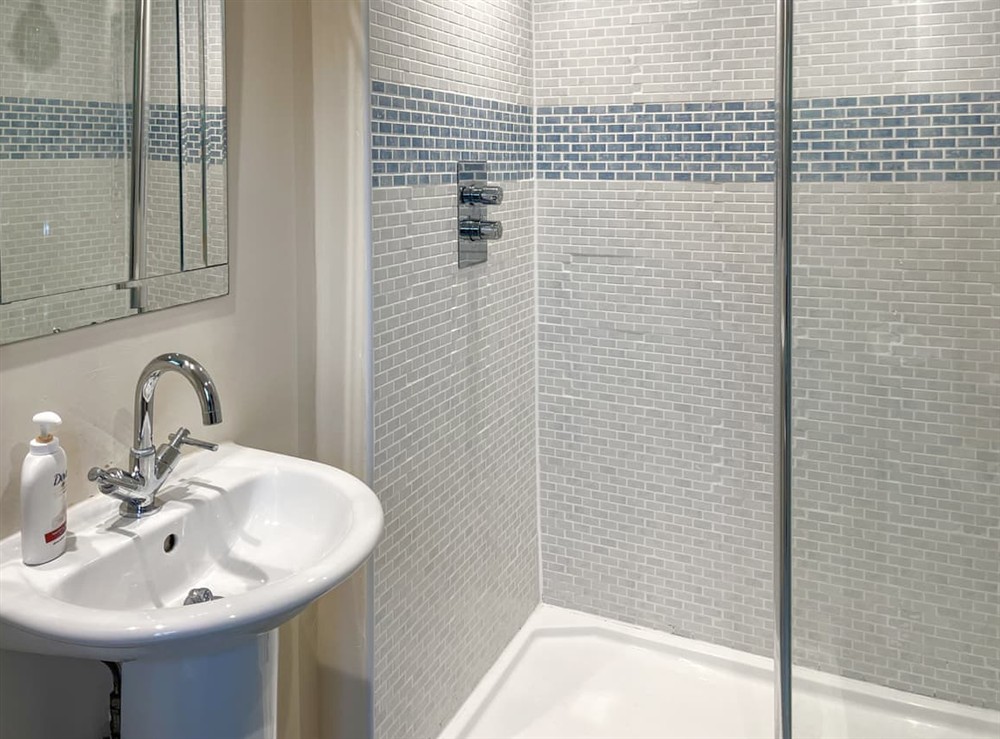 Bathroom at Manor Cottage in Cavendish, near Sudbury, Suffolk